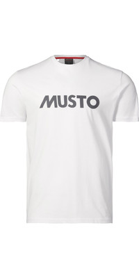 2023 Musto Da Uomo Logo Tee 82451 - White