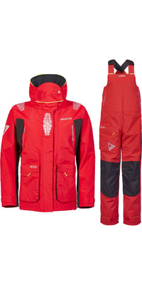 2024 Musto Feminino BR2 Offshore Sailing Jacket & Trouser 2.0 Combi Set 4054182085 - Red