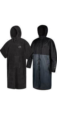 2023 Mystic Deluxe Explore Waterproof Changing Robe & Velour Changing Robe Poncho Bundle 21009338 - Black