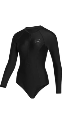 2024 Mystic Womens Jayde Long Sleeve Front Zip Swimsuit 35001.230160 - Black