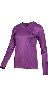 2024 Mystic Womens Jayde Langarm UV Rash Vest 35001.230156 - Sunset Purple