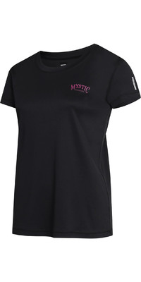 2023 Mystic Womens Jayde Short Sleeve Loose Quickdry Rash Vest 35001.230157 - Negro