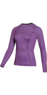 2023 Mystic Womens Lunar Long Sleeve 2mm Wetsuit Top 35001.230145 - Sunset Purple