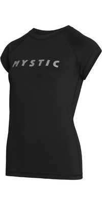 2024 Mystic Womens Star Short Sleeve Rash Vest 35001.230183 - Black