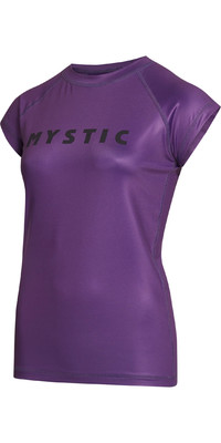 2023 Mystic Damen Star Kurzarm Rash Vest 35001.230183 - Sunset Purple