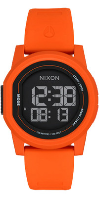 2023 Nixon Disk Surf Uhr A1370 - Orange / Orange / Negativ