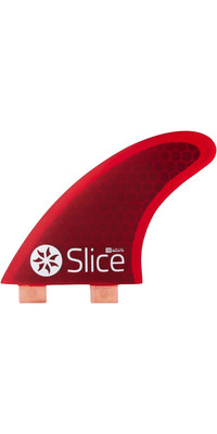 2023 Northcore Slice Ultralight Hex Core S3 FCS Compatible Surfboard Fins SLI-01 - Red