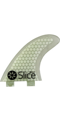 2023 Northcore Slice Ultralight Hex Core S5 FCS Compatible Surfboard Fins SLI-02 - White