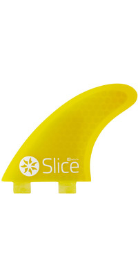 2023 Northcore Slice Ultralight Hex Core S7 FCS Compatible Surfboard Fins SLI-03 - Yellow