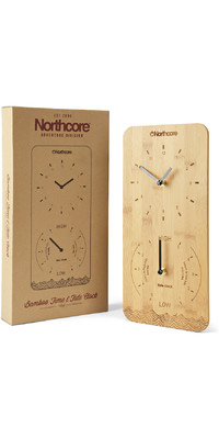 2024 Northcore Wall Mounted Bamboo Time & Tide Clock NOCO88D