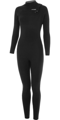 2024 Nyord Feminino Furno Ultra Plus 5/4mm Chest Zip Wetsuit FUPW54001 - Black