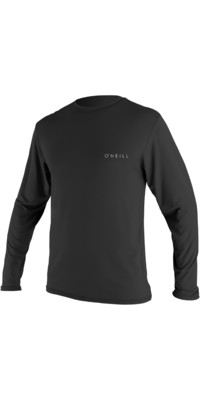 2024 O'Neill Mens Basic Skins 30+ Long Sleeve Sun Shirt 5088 - Black