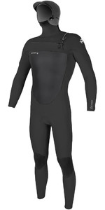 2023 O'Neill Mens Epic 6/5/4mm Hooded Chest Zip Wetsuit 5377 - Black
