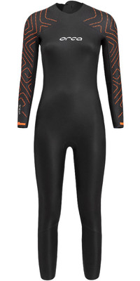 2024 Orca Womens Vitalis Back Zip Open Water Swim Wetsuit NN684601 - Black