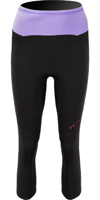 2023 Prolimit Womens Airmax 1mm Wetsuit SUP 3/4 Length Trousers 400.14750.040 - Black / Lavender