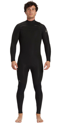 2023 Quiksilver Heren Everyday Sessions 4/3mm Gbs Borst Ritssluiting Wetsuit EQYW103165 - Black