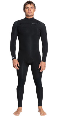 2023 Quiksilver Heren Everyday Sessions 4/3mm Gbs Borst Ritssluiting Wetsuit EQYW103201 - Black