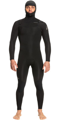 2023 Quiksilver Mens Everyday Sessions 5/4/3mm GBS Chest Zip Hooded Wetsuit EQYW203032 - Black