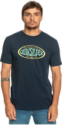 2023 Quiksilver Mens In Circles Tee Eqyzt07274 - Navy Blazer