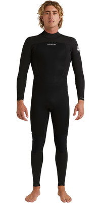 2024 Quiksilver Homem Prologue 4/3mm GBS Fato de mergulho com fecho de correr nas costas EQYW103221 - Preto