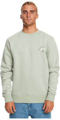 2024 Quiksilver Hombre Sudadera Surf The Earth EQYFT04833 - Verde Iceberg