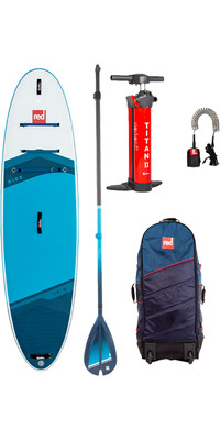 2023 Red Paddle Co 10'8 Ride Stand Up Paddle Board, Tas, Peddel, Pomp & Leash - Hybride Stoer Pakket
