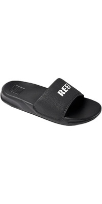 2023 Reef Kids One Slider Flip Flops CJ2063 - Reef Black / White