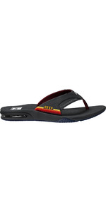 2023 Reef Mens Fanning Flip Flops Cj0608 - Grau / Ocean Sunset