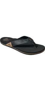 2023 Reef Mens Newport Flip Flops Ci3755 - Schwarz