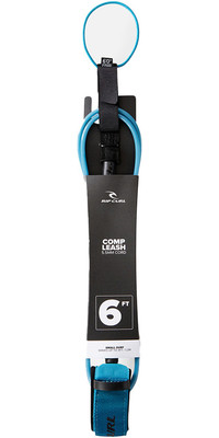2024 Rip Curl Comp Surf Leash 6'0 BLEXK1  Med Blue