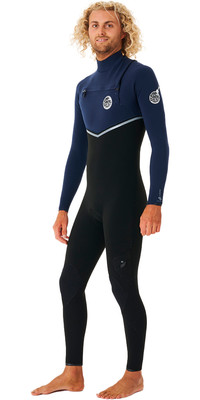 2023 Rip Curl Mens E-Bomb 4/3mm Chest Zip Wetsuit WSMYGE - Navy