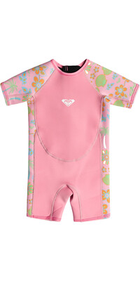 2023 Roxy Toddler Swell Series 1.5mm Back Zip Shorty Vtdrakt EROW503003 - Tanager / Floral