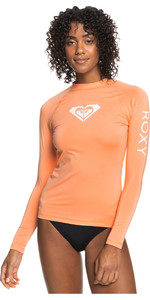 2023 Roxy Women's Whole Hearted Lange Mouw Lycra Vest Erjwr03547 - Papaya Punch
