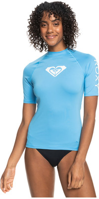 2023 Roxy Mangas Cortas Para Mujer Lycra Vest Erjwr03548 - Azul Celeste