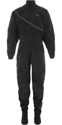 2023 Typhoon Mens Ezeedon Front Zip Drysuit 100187 - Black / Grey