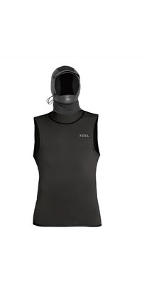 2024 Xcel Mens Insulate-X 2mm Hooded Vest APE402H8 - Black