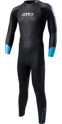 2023 Zone3 Hommes Aspect Breaststroke Swim Combinaison Néoprène WS23MAPT101 - Black / Blue