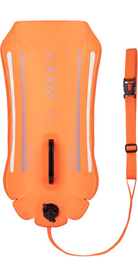 2023 Zone3 Genbrugt 2 LED-lys 28L Rygsæk Swim Safety Booy & Dry Bag SA23R2LBP113 - Hi-Vis Orange