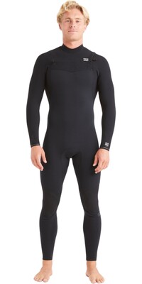 2024 Billabong Hombres Furnace Comp 3/2mm Chest Zip Neopreno ABYW100198 - Black