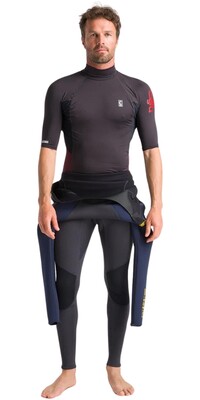 2024 C- Skins Mens NuWave X Short Sleeve Lycra Vest C-NLYSSMT - Anthracite / Black / Wine