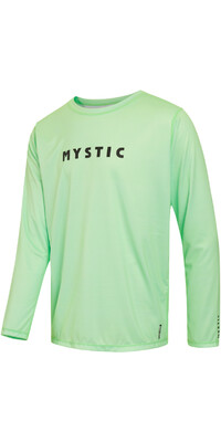 2024 Mystic Da Uomo Star Long Sleeve Quickdry Top 35001.240158 - Lime Green