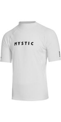 2024 Mystic Mens Star Short Sleeve Lycra Vest 35001.240164 - White