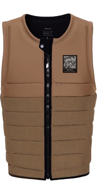 2024 Mystic The Dom Front Zip Wake Impact Vest 35005.240237 - Slate Brown