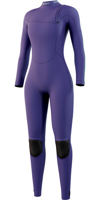 2024 Mystic Feminino The One 4/3mm Zip Free Wetsuit 35000.240122 - Purple