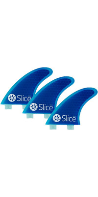 2023 Slice Ultraleicht Hex Kern S5 Fcs Compatible Surfboard Fins Sli-02 - Blau