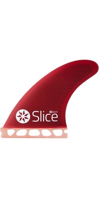 2024 Northcore Slice Futures Ultraleichte Hex Core S5 Surfbrettflossen SLI-09 - Red