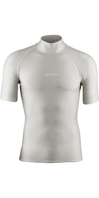 2024 Orca Mens Bossa Short Sleeve Rash Vest MAA1 - Silver