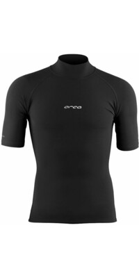 2024 Orca Mens Tango Short Sleeve Rash Vest MAA5 - Black