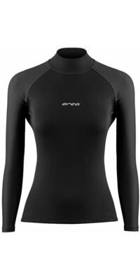 2024 Orca Womens Tango Thermal Long Sleeve Lycra Vest MAAB - Black