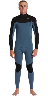 2024 Quiksilver Mens Everyday Sessions 3/2mm Chest Zip Wetsuit EQYW103202 - Black / Bering